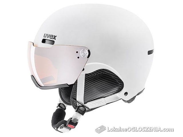 Kask narciarski UVEX hlmt 500 visor white mat rozm. 59-62 cm 