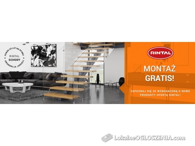 Rintal - w czerwcu montaż schodów GRATIS