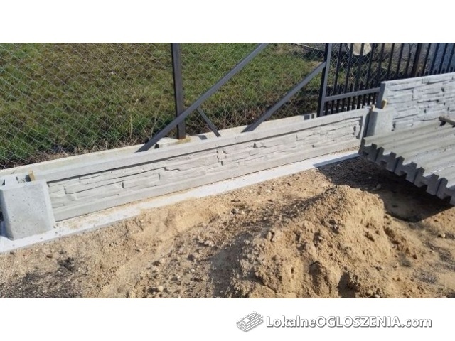 Systemowe ogrodzenia betonowe, podmurówki - producent