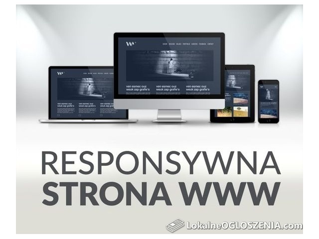 Wykonanie strony internetowej Tworzenie stron www Reklama Grafika Logo 