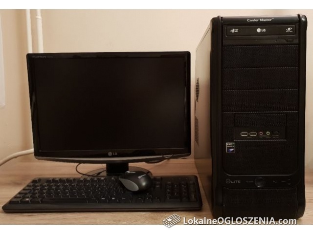 Komputer stacjonarny (4rdzenie/4GBRAM/500GB/monitor LG 19