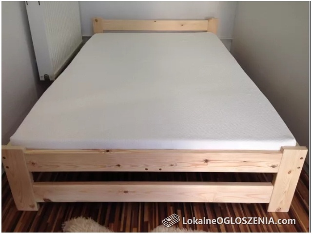 Łóżko drewniane sosnowe, sypialniane 160x200 Materac+transport GRATIS 