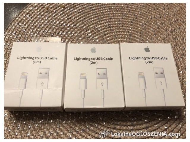 Nowy kabel USB Apple Lightning 2m Oryginał iPhone iPad 