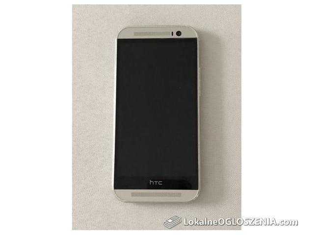 HTC One m8 silver z pudełkiem i akcesoriami 