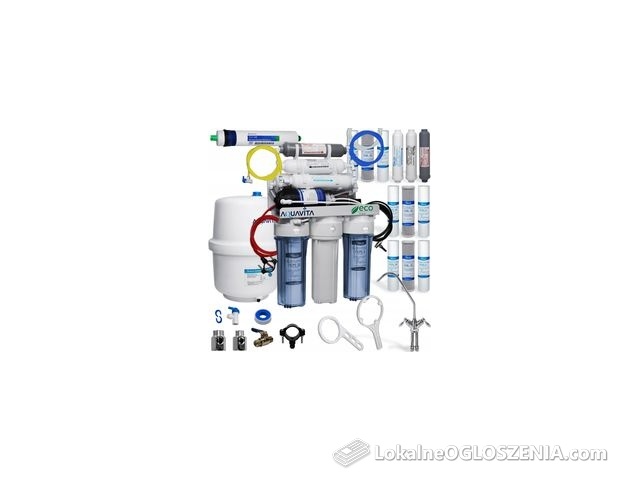 Odwrócona Osmoza RO7 JONIZACJA Filtr Wody z Pompą na Niskie Ciśnienie MARKA