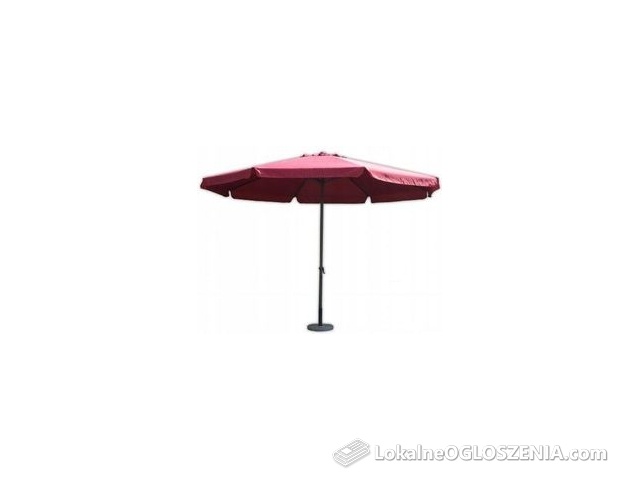 Parasol ogrodowy Standart bordowy z korbką 4 m R07