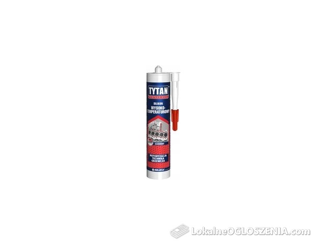 TYTAN PROFESSIONAL Silikon wysokotemperaturowy 280 ml czerwony