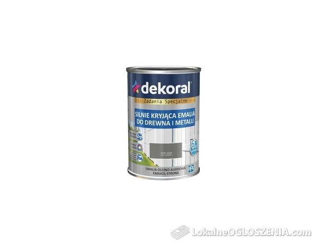 DEKORAL EMAKOL STRONG szary jasny 0,9L