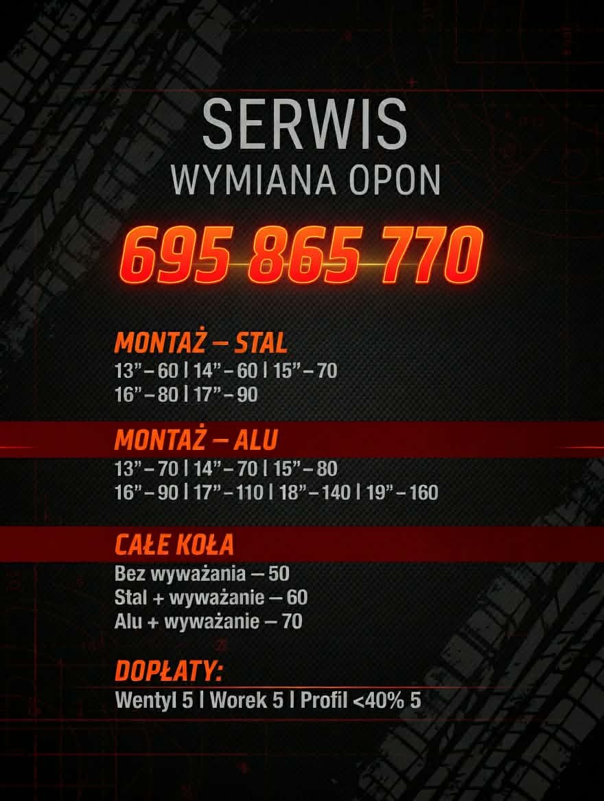 Wulkanizacja Wymiana opon