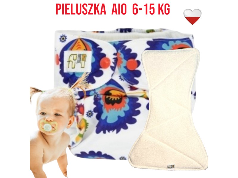 Pieluszka Wielorazowa AIO Kieszonka Mikropolar FOLK NappiMe
