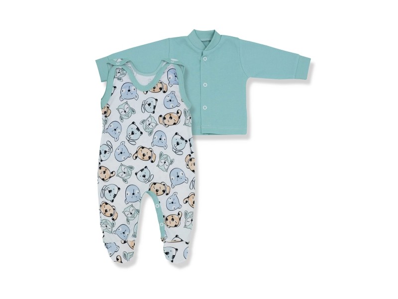 KOMPLET ŚPIOSZKI+KAFTANIK KOLEKCJA PIESKI KOTKI