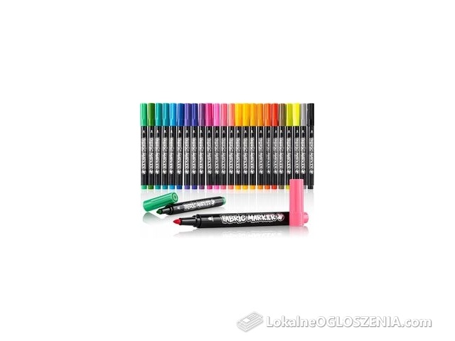 Ragi Markery Do Tkanin Wodoodporne Pisaki Trwałe Flamastry Do Ubrań 24szt. ZFP24
