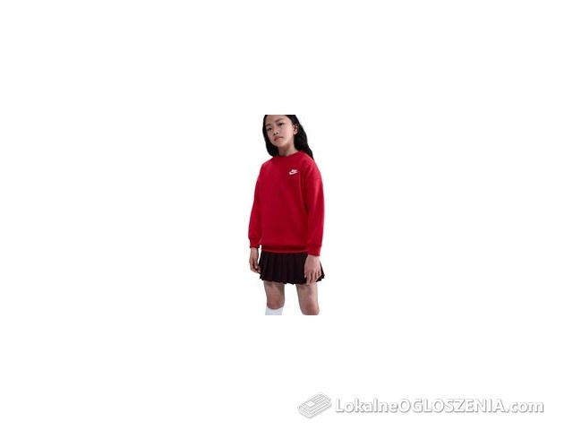 Bluza dziecięca Nike Sportswear Club Fleece university red/white