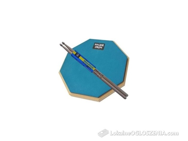 Pad perkusyjny do ćwiczeń - KA-LINE STAND PPM300 8" Niebieski + Pałki do perkusji - Kera Audio Moboog 7A