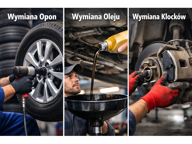 Wymiana Opon, Oleju, Klocków