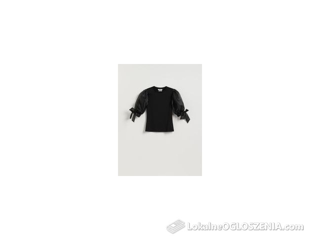 Reserved - Bluzka z modalem - czarny