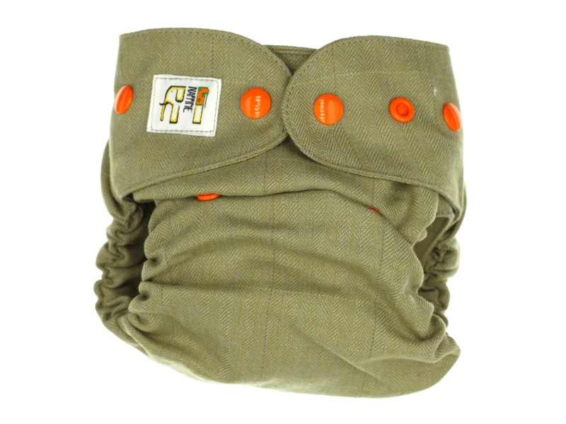 OTULACZ WEŁNIANY - ZŁAMANAZIELEŃ pomarańczowe napy