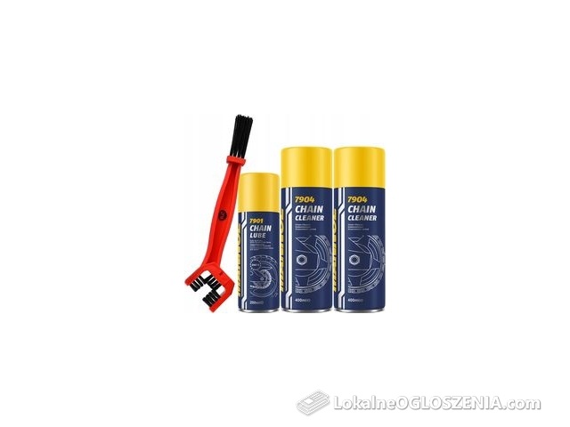 Mannol Zestaw Do Łańcucha Czyszczenia Smarowania Smar 2Xcleaner Szczotka