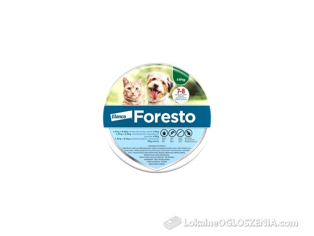 Elanco Obroża FORESTO dla małych psów i kotów poniżej 8kg
