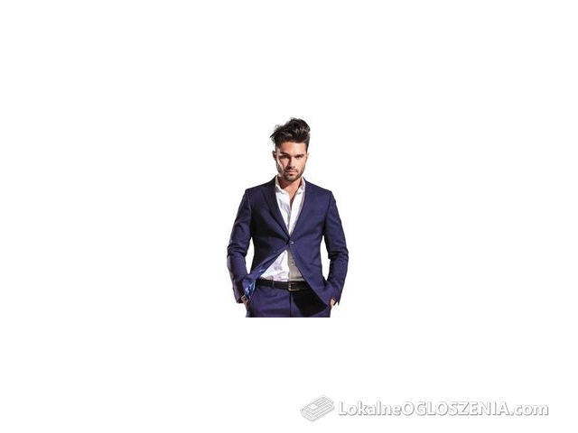 M&M Suits Garnitur Męski Do Pracy Tarent Granatowy
