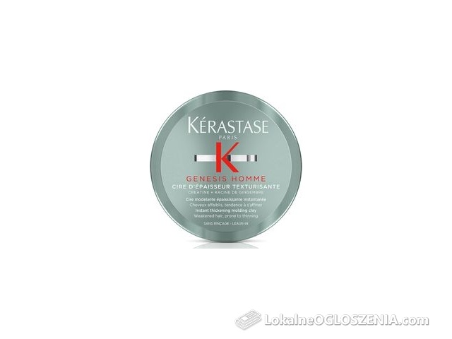 Kerastase Genesis Homme Modelujący Wosk Pogrubiający Cienkie I Przerzedzające Się Włosy Dla Mężczyzn 75Ml