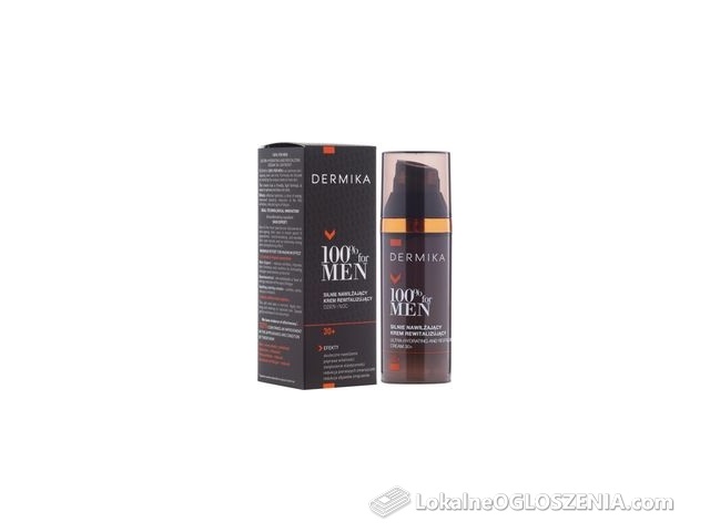 Dermika 100% For Men silnie nawilżający krem dla mężczyzn 30+ 50ml