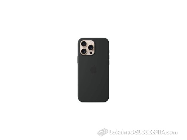 Apple Silikonowe Etui Magsafe Do Iphone 16 Pro Max Czarny 
