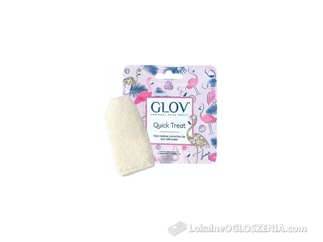 GLOV Quick Treat Mini rękawica do demakijażu FLAMINGO White
