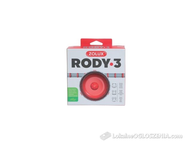 Zolux Kołowrotek Rody 3 Cichy Chomika Czerwony