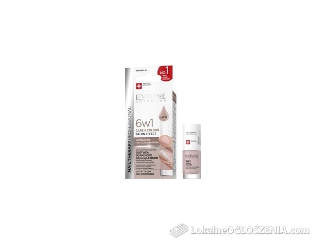 Eveline Cosmetics Nail Therapy Professional Skoncentrowana Odżywka Do Paznokci Nadająca Kolor 6W1 Latte 5ml