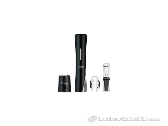 Cheer Moda Akcesoria Do Wina Skyline Czarne 4 El.  