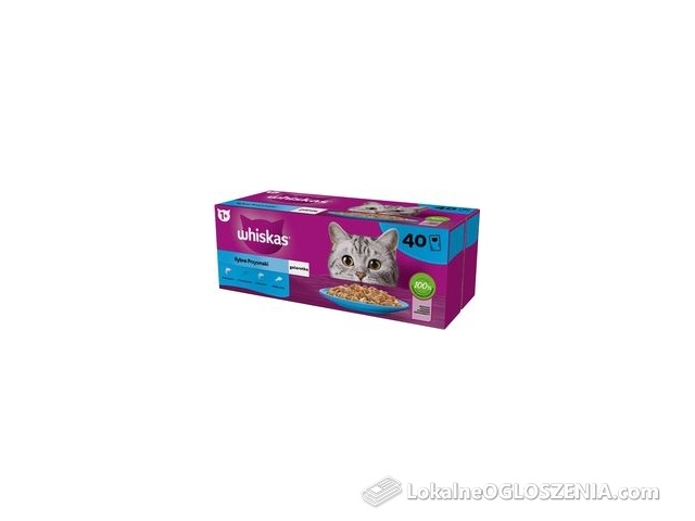 Whiskas Adult Rybne Przysmaki Mokra Dla Dorosłych Kotów 4 Smaki W Galaretce 40x85g