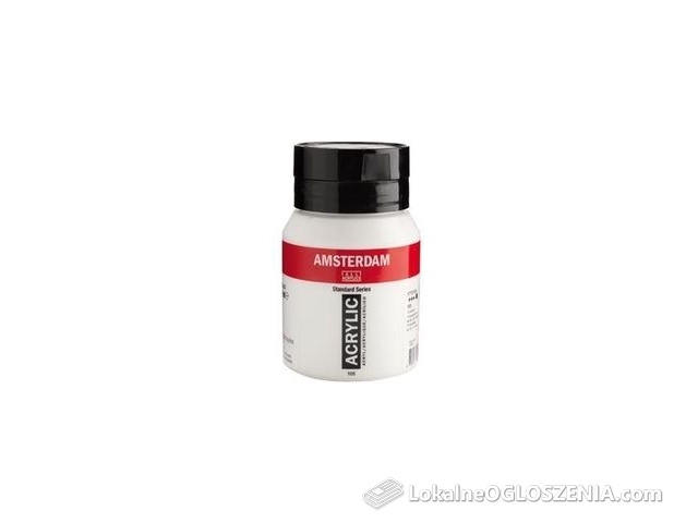 Amsterdam, farba akrylowa, 500 ml, Biel tytanowa