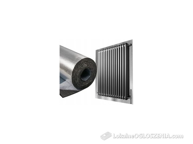 Bitmat Samoprzylepny Ekran Zagrzejnikowy 9mm Pianka Mata Gumowa Z Aluminium 0,5M2