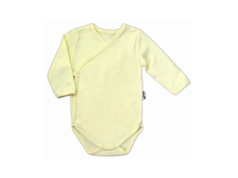 Body kopertowe z długim rękawem żółte