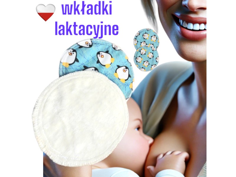 WKŁADKI LAKTACYJNE PUL bambus - PINGWINY