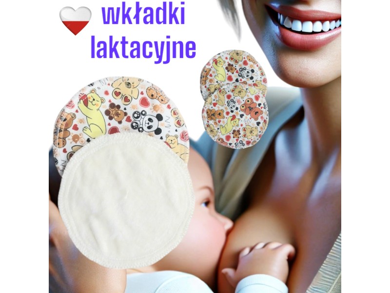 WKŁADKI LAKTACYJNE PUL bambus - MISIE