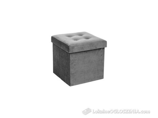 Atmosphera Składana Pufa Ze Schowkiem Szary (b01mcwqvuq)