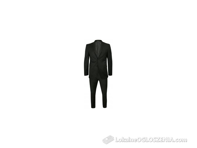 Czarny Garnitur Męski RANIR 176/92/78