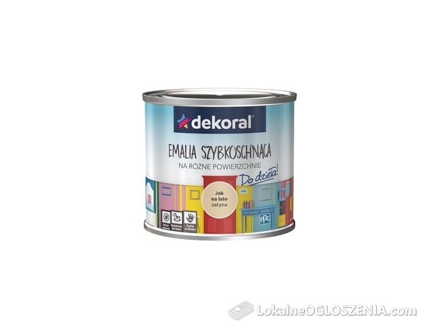 Dekoral EMALIA SZYBKOSCHNĄCA DO DZIEŁA! Akrylux Plus jak na lato 0,5L