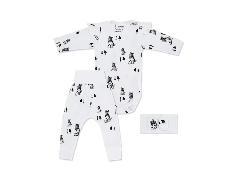 Komplet dla dziewczynki Zebra