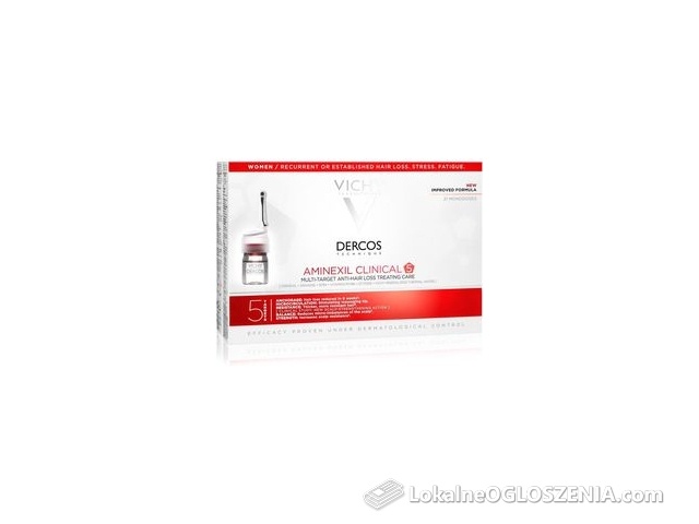 Vichy Dercos Aminexil Clinical 5 Kuracja Przeciw Wypadaniu Włosów Dla Kobiet 21x6ml