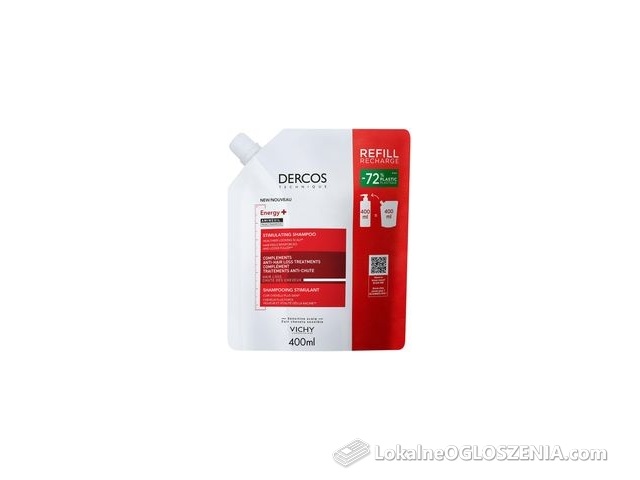 Vichy Dercos Energy+ Szampon Wzmacniający Włosy Uzupełnienie Refill 400ml