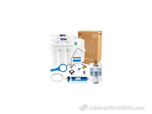 Filtr RO6 z Mineralizatorem 75 GPD Odwrócona Osmoza pod Zlew do Kuchni 6 ST