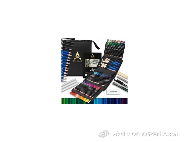 Profesjonalny Zestaw Ołówków I Kredek 145w1 Etui