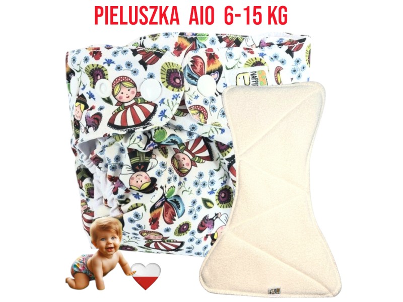 Pieluszka Wielorazowa AIO Kieszonka Coolmax ŁOWICKI   NappiMe