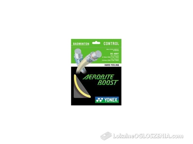 Yonex Naciąg Do Badmintona Bg Aerobite Boost Gray/Yellow Hybrydowy 