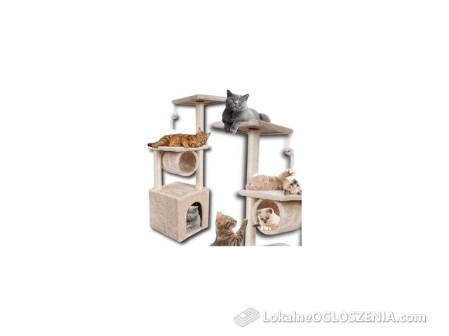 Omna Drapak Drzewko Wieża Dla Kota Duży Domek Budka Legowisko Słupek Mysz Walec
