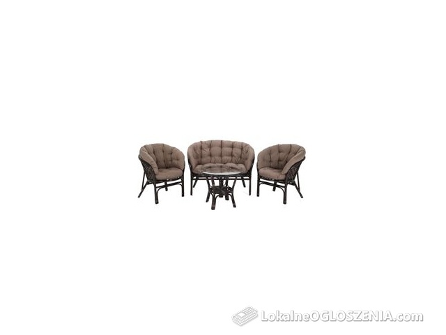 Home&Garden Meble Ogrodowe Rattanowe Bahama 3+1 Cappuccino