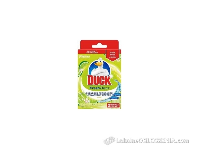 Duck Fresh Discs Lime Zapas Krążka Żelowego Do Toalety 72 Ml 2 Zapasy